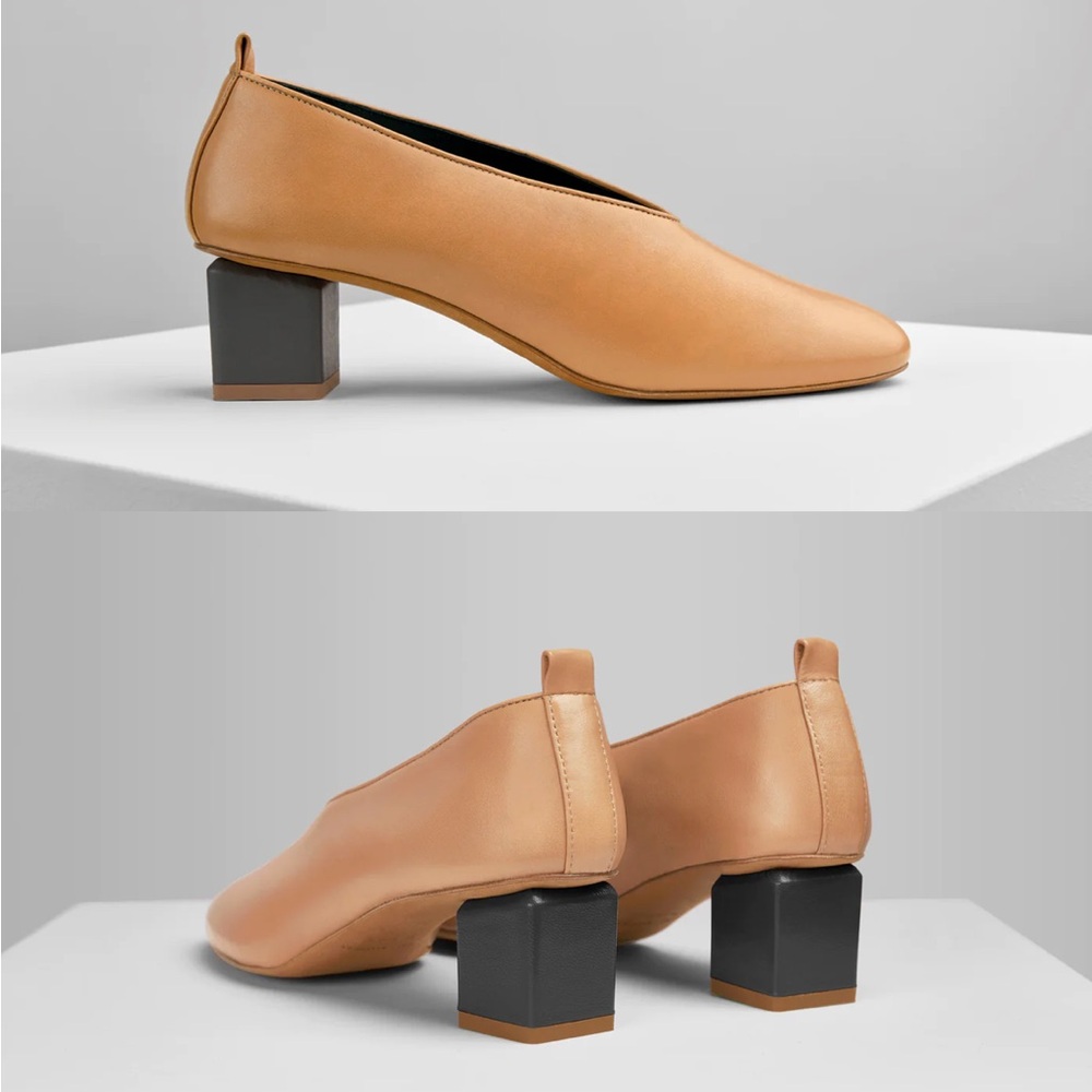Mildred Classic Pumps in camello, size 38.5 or 8-8.5
